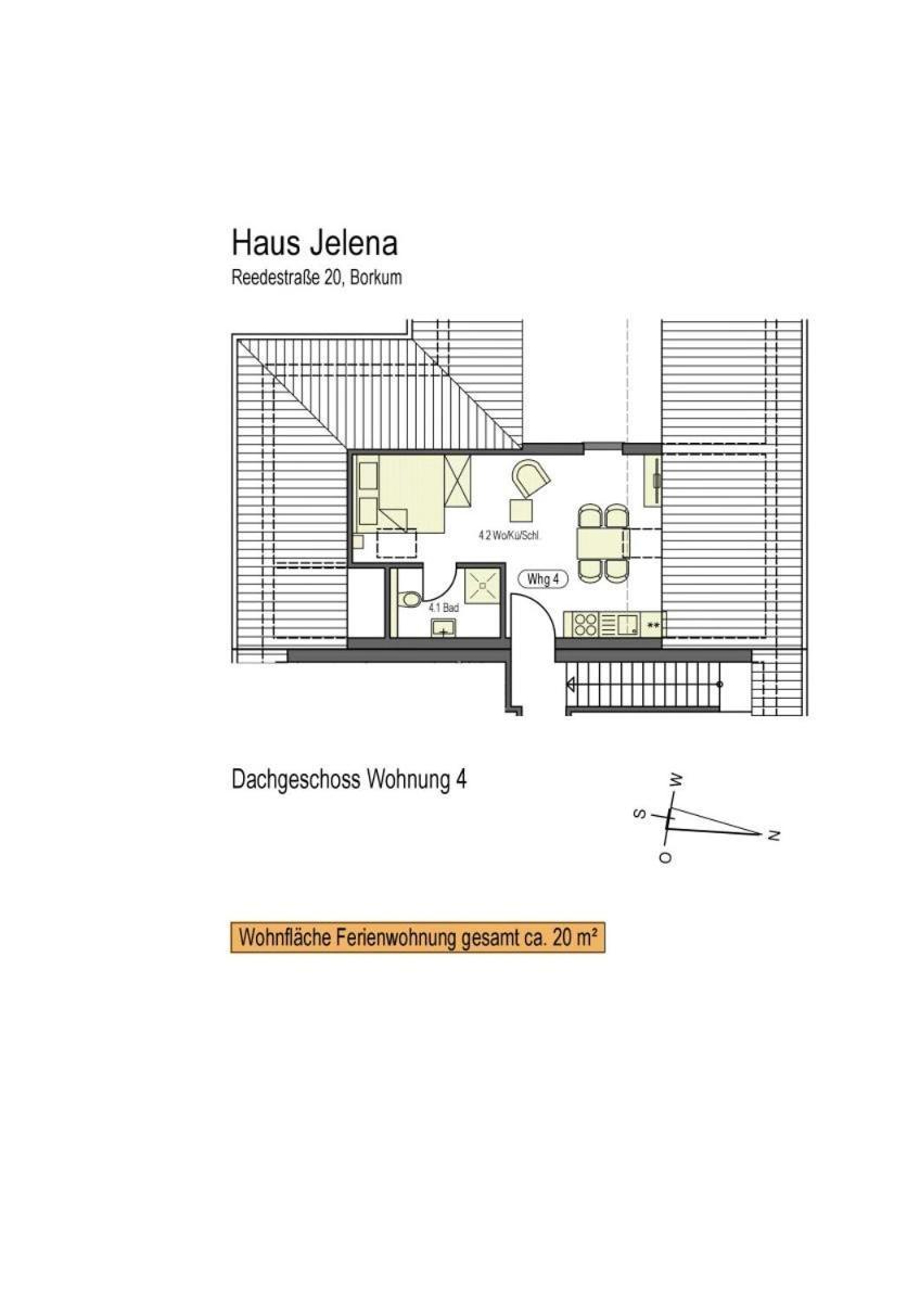 Haus Jelena Appartement 4 Borkum Exteriér fotografie
